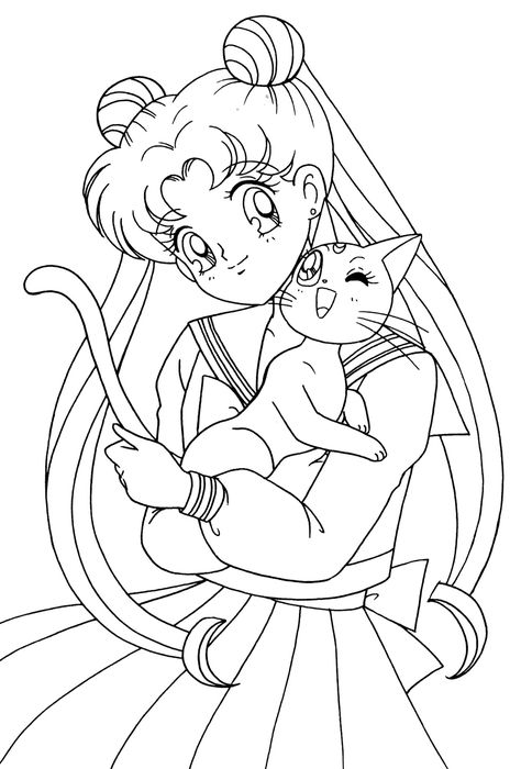 Sailor Moon Birthday, Sailor Moon Coloring Pages, Sailor Moon Tattoo, Manga Coloring Book, Arte Sailor Moon, Tree Coloring Page, Sailor Moon Wallpaper, Moon Drawing, Sailor Moon Art