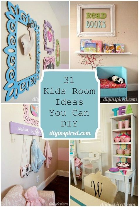 31 Kids Room Ideas You Can DIY Playroom Organisation, Diy Kids Room, Kids Room Ideas, Diy Girls Bedroom, Kids Rooms Diy, Diy Toddler, Playroom Ideas, Can Diy, Toddler Bedrooms