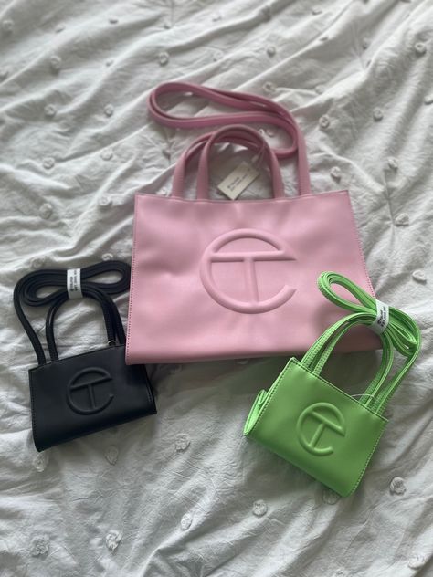 Hazard Telfar Bag, Telfer Bag Pink, Telfar Collection, Small Pink Telfar Bag Outfit, Beige Telfar Bag, Pink Telfar Bag Aesthetic, Pink Telfar Bag Medium, Medium Telfar Bag, Telfar Bags Medium