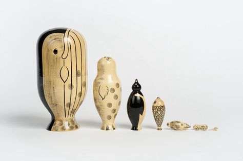 Delightful Wooden Nesting Dolls by COMPANY Playfully Reimagine Traditional Designs — Colossal Sea Cucumber, Colossal Art, A Seal, A Whale, Art Ocean, Matryoshka Doll, Vinyl Toys, Calamari, Nesting Dolls