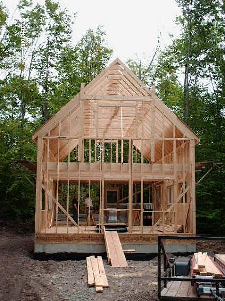 1-1/2 story 20x34 cabin Trusses Design, Design Case Mici, Building A Shed Roof, Truss Design, Walking Frame, Small Cabin Plans, Diy Cabin, Garage Roof, Building A Cabin