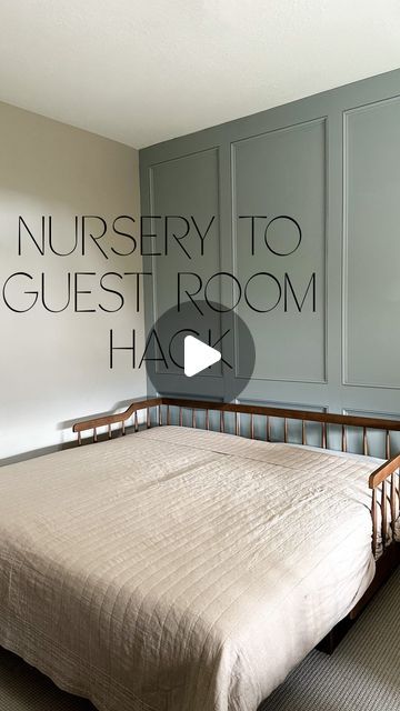 Christine Gummersall - DIY & Home on Instagram: "It’s not magic. Or is it?! Guests are coming to town today and since we had our 4th baby we “lost” our guest bedroom to be his nursery. Or did we?!?

I scoured the internet to find a twin bed that doubled as a king trundle that made guests feel like they weren’t intruding on our space. You can even turn the twin mattresses (and if you want swap the sheets for king) so no one is sleeping in the crack 😆. 

Top it off with a the most comfortable mattress known to man @twinklebeds_luxurysleep and you’re good to go! 

Trundle & mattress link in my profile. 
Including a 40% off discount on all Twinkle Beds!" 2 Full Size Beds In One Room, Double Twin Bed Ideas, Trundle Bed Ideas Guest Rooms, Trundle Bed Ideas, Diy Trundle Bed, Double Twin Beds, Comfortable Mattress, Trundle Mattress, Room Hacks