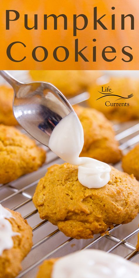 Homemade Pumpkin Cookies Easy, Pumpkin Muffin Cookies, Fresh Pumpkin Cookie Recipes, Old Fashioned Pumpkin Cookies, Pumpkin Bread Cookies, Best Pumpkin Cookies Recipe, Recipe For Pumpkin Cookies, Soft Pumpkin Cookies Recipes, Moist Pumpkin Cookies