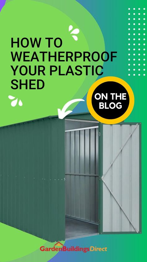 How to Weatherproof Your Plastic Shed Plastic Shed, Plastic Sheds, The Shed, Plastic Storage, Garden Shed, Weather Conditions, Storage Solutions, Get Started, Shed