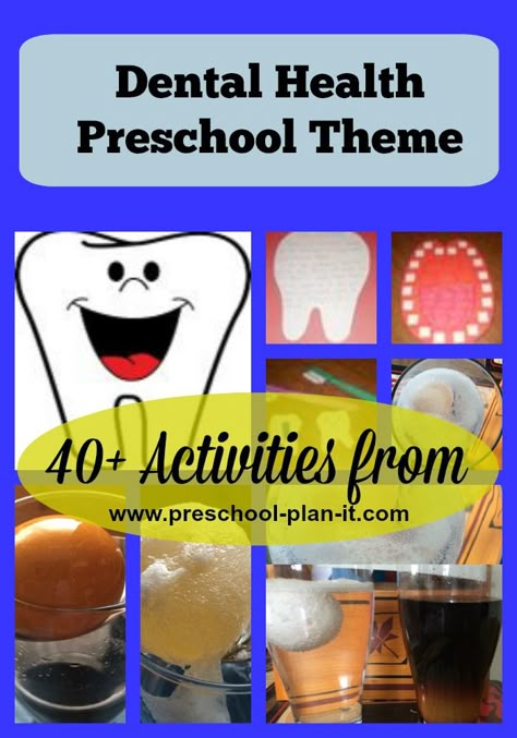 FREE Dental Health Preschool Theme! Over 40 activities for your preschool classroom!  There are at LEAST 1-2 week's worth of activities on this page! Health Preschool Theme, Dental Preschool, Preschool Science Lessons, Dental Activities, Health Preschool, Dental Health Unit, Dental Health Week, Theme For Preschool, Dental Health Preschool