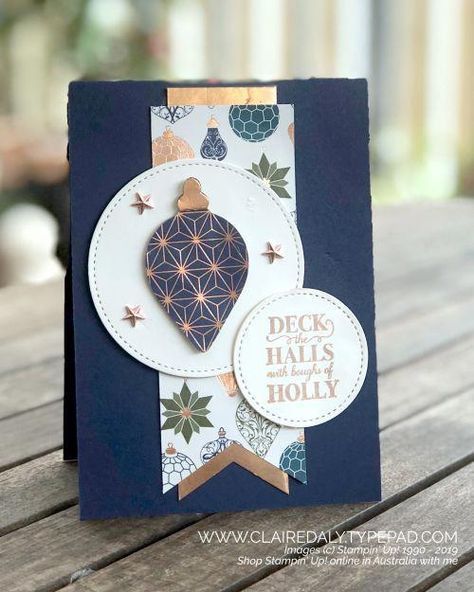 Stampin Up Weihnachten, Christmas Cards 2018, Ornament Card, Christmas Week, Stampin Up Christmas Cards, Stampin Up Catalog, Christmas Catalogs, Stampin Up Christmas, Holiday Catalog