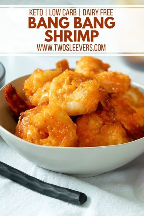 Keto Shrimp Recipes Air Fryer, Bang Bang Shrimp Air Fryer, Keto Bang Bang Shrimp, Air Fryer Bang Bang Shrimp, Shrimp Air Fryer, Airfryer Keto, Shrimp Keto, Bang Bang Shrimp Recipe, Air Fryer Recipes Low Carb