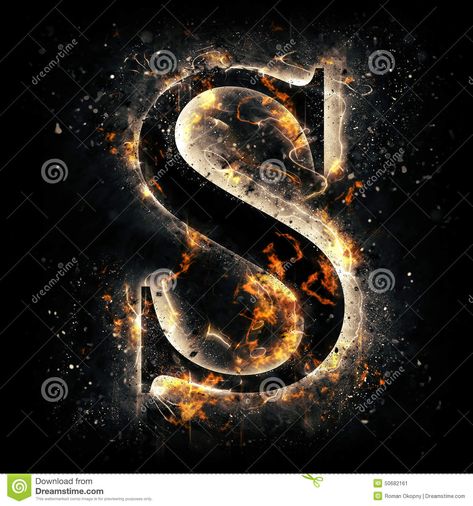 Illustration about Fire letter S. For your design. Illustration of pattern, smoke, magic - 50682161 Best Love Photos, Galaxy Drawings, Hood Wallpapers, Christ Artwork, Instagram Black Theme, Queen Drawing, Light Bulb Vector, Letter Photography, S Letter Images