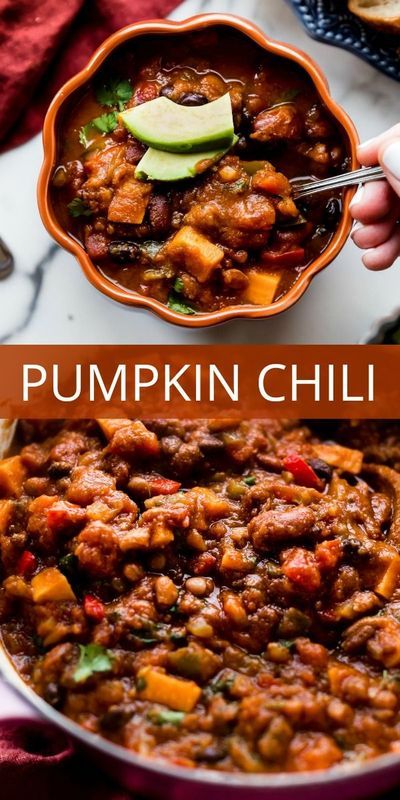 Black Bean And Squash, Pumpkin Sweet Potato Chili, Vegetarian Pumpkin Stew Recipes, Slow Cooker Pumpkin Chili Vegetarian, Vegetarian Chili Butternut Squash, Vegetarian Pumpkin Chili Crockpot, Crock Pot Sweet Potato Chili, Sweet Potato Bean Chili, Easy Vegetarian Sweet Potato Recipes