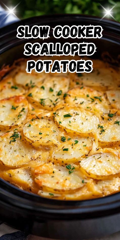 Scalloped Potatoes In Crockpot Easy Recipes, Scalloped Potatoes Easy Crockpot, Crockpot Boxed Scalloped Potatoes, Crock Pot Potatoes Au Gratin, Scallop Potatoes Crockpot, Crockpot Augratin Potatoes Crock Pot, Slow Cooker Au Gratin Potatoes, Augratin Potatoes Crockpot Slow Cooker, Slow Cooker Scalloped Potatoes And Ham