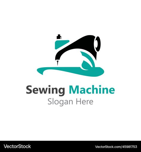 Machine Logo Design, Tailoring Logo Design Ideas, Sewing Vector, Sewing Machine Logo, Tailor Logo Design, Machine Logo, Logo Design Concept, Branding Ideas, Template Download