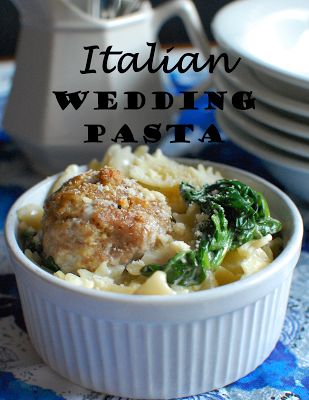 all those soup flavors in a pasta Italian Wedding Soup Pasta, Food And Wine Italian Wedding Risotto, Italian Wedding Foods, Slow Cooker Tomato Soup, Ramekin Recipe, Pasta Dinners, Dinner Entrees, Homemade Pasta, Entree Recipes