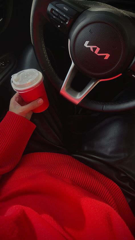 #red #redaesthetic #redstyle #coffee #kia #cars #girlinred Kia Car Aesthetic, Carros Kia, Mom Car, Kia Ceed, Kia Picanto, Kia Soul, Autumn Aesthetic, Red Aesthetic, Red Fashion