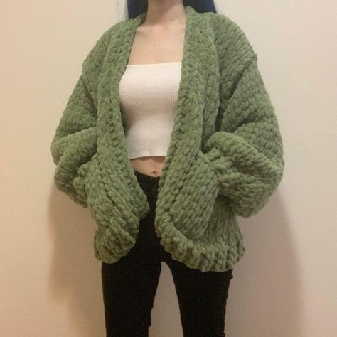 Cardigan With Pockets, Nature Forest, Mesh Laundry Bags, Long Balloons, Green Cardigan, Open Front Cardigan, The Hobbit, Slow Fashion, Womens Cardigan