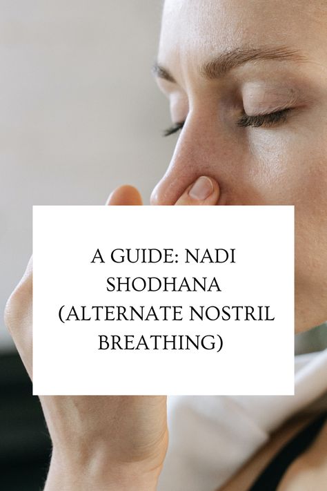 Guide to alternate nostril breathing also known as nadi shodhana. Nadi Shodhana Pranayama, Nadi Shodhana, Pranayama Breathing Exercises, Nostril Breathing, Pranayama Breathing, Holistic Therapy, Alternate Nostril Breathing, Energetic Body, Channeling Energy