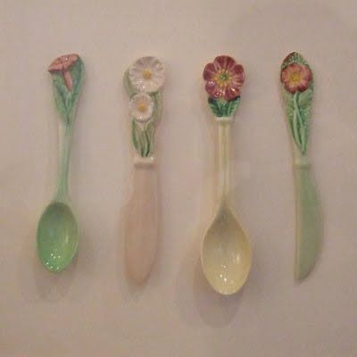 Cool Spoons, Cute Silverware, Cute Utensils, Cute Spoons, Peggy Porschen, Pink Bicycle, Carlton Ware, Pottery Crafts, Ceramics Pottery Art