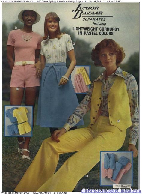 1976 Sears Spring Summer Catalog, Page 133 - Christmas Catalogs & Holiday Wishbooks 1970s Summer Fashion, 70s Black Women, 1970s Summer, 70s Women Fashion, 1970s Clothing, 70 Fashion, 70s Look, 60s And 70s Fashion, 70s Inspired Fashion