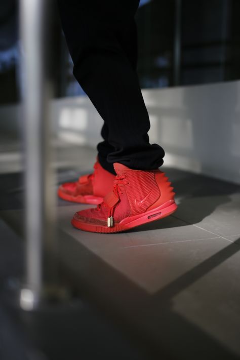 Red October Yeezy, Air Yeezy Red October, Red Octobers, Air Yeezy 2, Yeezy 2, Air Yeezy, Red October, Sneakers Collection, Private Plane