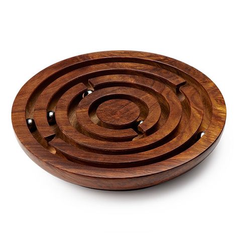 Wooden Labyrinth Game | UncommonGoods Wooden Labyrinth, Labyrinth Ball, Labyrinth Game, Labyrinth Maze, Marble Maze, Meditation Accessories, Maze Puzzles, Wood Games, Brain Teaser Puzzles