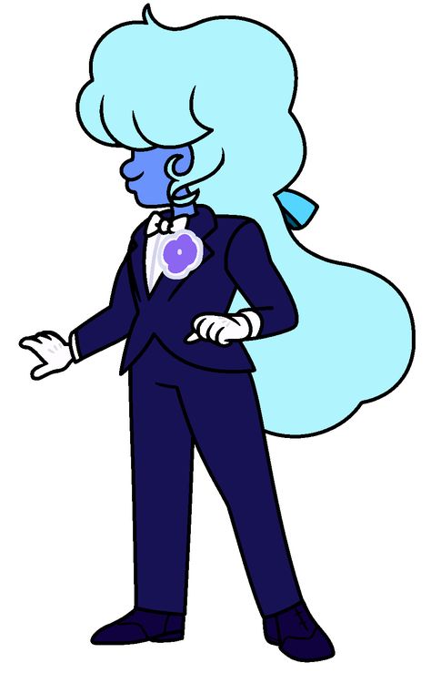 Fem Wedding Suit, Steven Universe Sapphires, Sapphire Oc Steven Universe, Sapphire From Steven Universe, Sapphire Cosplay, Steven Universe Sapphire, Steven Universe Oc Gems Sapphire, Pins Pictures, Sapphire Su