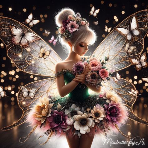 Good night and sweet peaceful dreams 🦋🌠🧚‍♀️ . . . . . . . . . . #tinkerbell #ballerina #disneyprincess #fairy #butterflies Iridescent Wings, Light Fairy, Tinkerbell And Friends, Tinkerbell Disney, Sparkle Outfit, Natural Fence, Tinkerbell Fairies, Fairy Tattoo Designs, Fairy Pictures