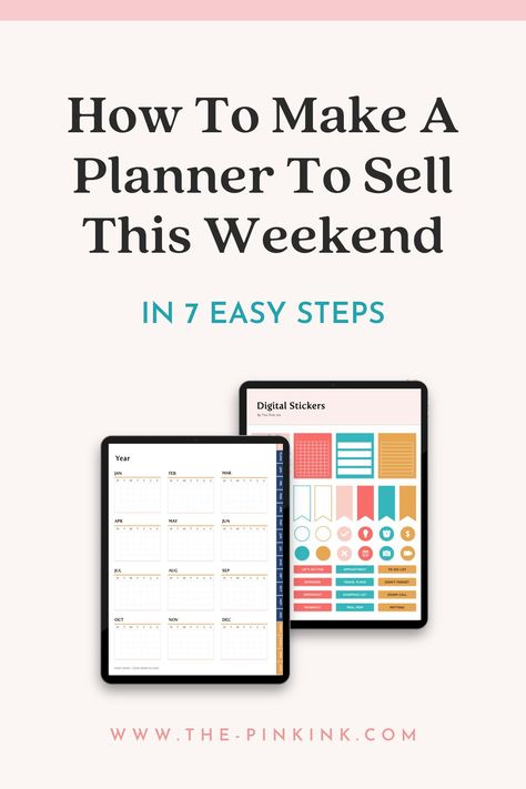 How To Sell An Ebook, How To Make A Digital Journal To Sell, How To Start A Digital Planner Business, Sell Digital Planner, Making A Digital Planner, Creating A Digital Planner, Create Planners To Sell, Creating A Planner To Sell, Digital Planner How To