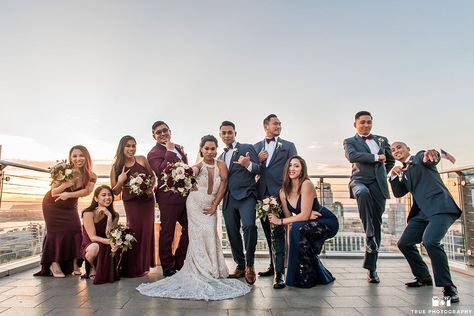 blue and burgundy bridal party Mixed Wedding Party, Mixed Gender Bridal Party, Bridal Dresses Ideas, Male Bridesmaid, Navy Groomsmen Suits, Mixed Wedding, Brother Wedding, Bridal Parties Colors, Wedding Parties Colors