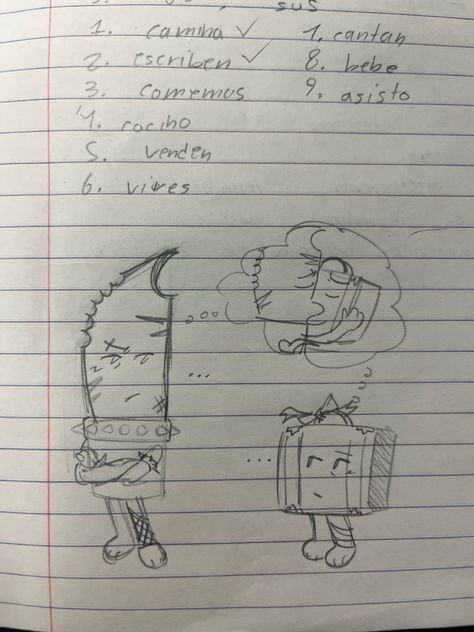 It was a doodle during spanish class i just had to, knifes design here is way outdated rn for me but its ok #knifecase #inanimateinsanity #iiknife #iisuitcase Knife Case Inanimate Insanity, Inanimate Insanity Knife X Suitcase, Ii Characters, Random Object, Inanimate Insanity, Case Knives, Knife Design, I Ship It, Spanish Class