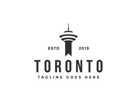 Toronto Tower, North Logo, Build Logo, Tower Logo, House Logo Icon, Logo Building, Nautical Logo, Construction Company Logo, Arabic Logo