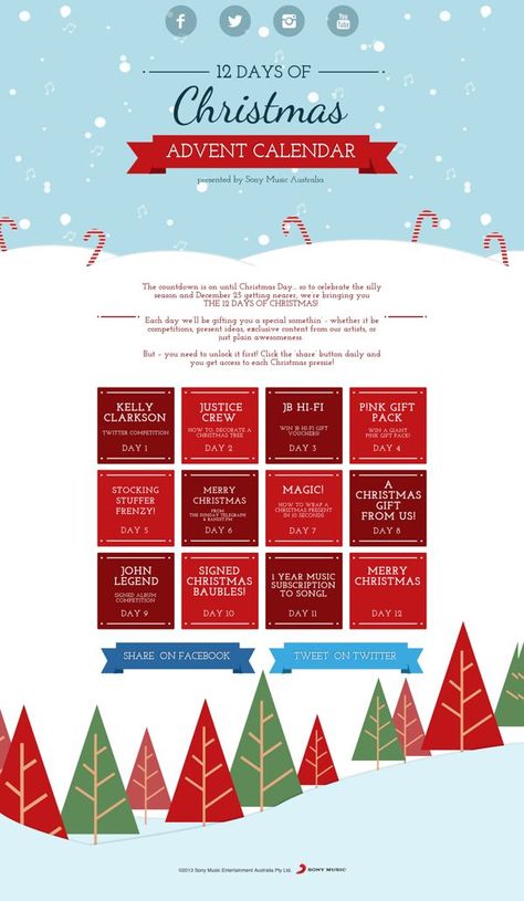 Calendar Graphic, Christmas Newsletter, Holiday Emails, Christmas Campaign, Campaign Ideas, Days To Christmas, Christmas In Heaven, Christmas Giveaways, Christmas Calendar