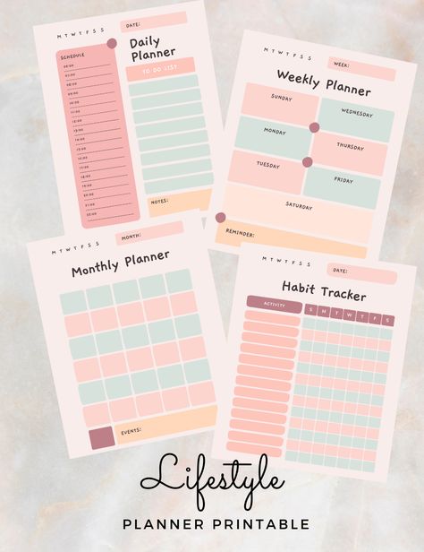 Ultimate Life Planner, Lifestyle Planner, Note Pad Design, Weekly Planner Template, Schedule Planner, Planner Notepad, Agenda Planner, Planner Printables Free, Free Planner