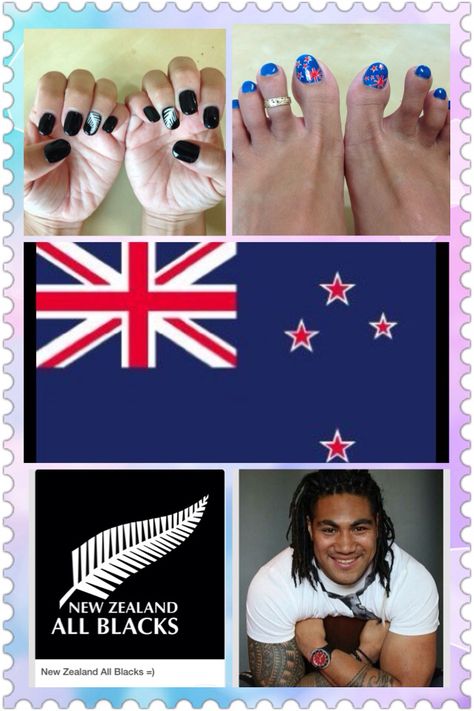 New Zealand nail!! Live it!! New Zealand Nails, Nz All Blacks, All Blacks, Black Nails, Lokai Bracelet, Nail Ideas, Live Lokai Bracelet, Love It, New Zealand