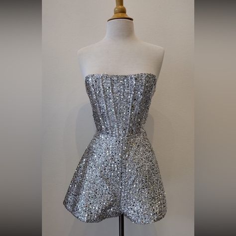 Sequin Romper Silver Romper, Sparkly Romper, Fancy Romper, Glitter Romper, Fun Vibes, Sequin Rompers, Romper Suit, Eras Tour, Sequin