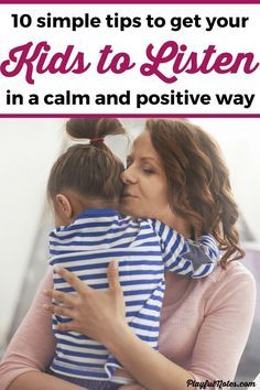 Do you want to get your kids to listen in a calm and positive way, without yelling or nagging? These 10 tips will help you do that! You'll become a calmer parent and you'll be able to build a stronger relationship with your children! --- How to get kids to listen | Get kids to listen without yelling | Parenting tips for toddlers and preschoolers | Get kids to listen the first time #ParentingTips #PositiveParenting #GentleParenting #PositiveDiscipline Parenting Resources, Confidence Kids, Parenting Ideas, Child Rearing, Smart Parenting, Discipline Kids, Mentally Strong, Parenting Toddlers, Parenting 101