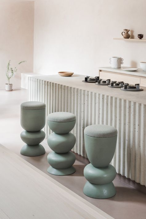 Sella Concept "masters the art of curves" with first furniture collection Unique Stools, Handmade Stool, Loft Interior, Bespoke Furniture, Cozy Space, Mid Century Furniture, Cheap Home Decor, Interior Design Projects, Furniture Collection