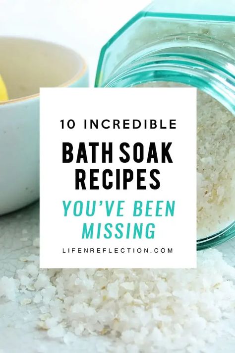 10 Incredible Bath Soak Recipes, You’ve Been Missing - LifenReflection Diy Bath Soak, Bath Soak Recipe, Bath Salts Recipe, Organic Skin Care Recipes, Bath Salts Diy, Bath Recipes, Essential Oils Bath, Bath Tea, Diy Skin Care Recipes