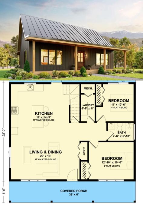 Cabin Layout Floor Plans, Small Cabin Layout, Cabin Layout, Tiny Home Ideas, Carriage House Plans, Small Cabin, Carriage House, Tiny Home, Camping Life