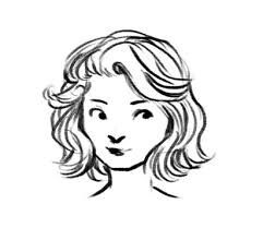 Drawing short hair Hairstyles Drawings, Short Hair Drawing, Long Hair Drawing, Short Wavy Hairstyles, Drawing Hacks, Flower Girl Hair Clip, Girl Hair Drawing, Storyboard Drawing, Draw Reference