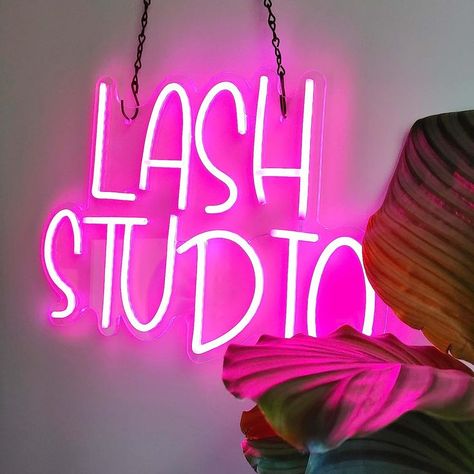 Multicolor Bedroom, Bedroom Neon Sign, Eyelash Studio, Salon Office, Lash Lounge, Lash Room Decor, Bedroom Neon, Lash Studio, Beauty Room Design