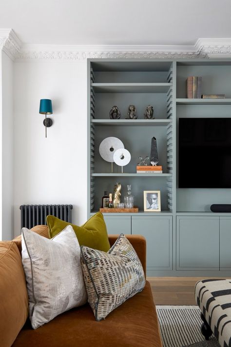 Living Room Media Unit Built In Alcove Tv Unit, Lounge Room Cabinetry Wall Units, Built In Tv Wall Unit Hide Tv, Media Unit Wall, Bespoke Media Unit, Bespoke Media Wall, Painted Media Wall, Bar And Tv Unit, Media Built In Wall