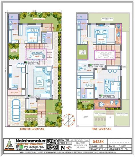 North East Facing House Plan, East Facing House Plan, 30x40 House Plans, Duplex Floor Plans, Two Story House Design, Indian House Plans, Little House Plans, Affordable House Plans, Two Story House