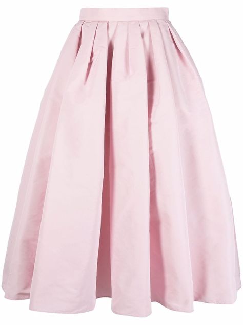 Pink Clothes, Alexander Mcqueen Clothing, Designer Skirts, Yoko London, City Dress, Pink Skirt, Pleated Midi Skirt, Skirt Design, Black And White Colour