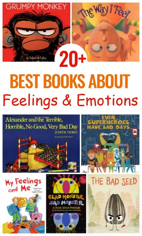 Emotions For Toddlers, Books About Emotions, Books About Feelings, Feelings Preschool, Emotions Preschool, Emotional Books, Feelings Activities, Feelings Book, Social Emotional Development