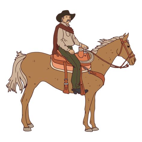 Man Riding Horse, Man Horse, Cowboy Man, Cowboy Draw, Post Layout, Old Cowboy, Horse Png, Horse Cartoon, Man On Horse