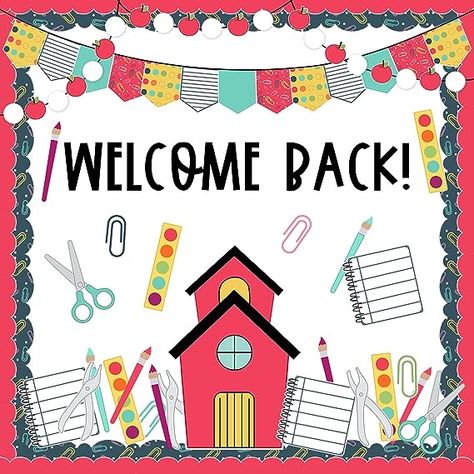 Whaline 97Pcs Back to School Bulletin Board Decoration Kit Welcome Back Classroom Bulletin Board Set Pencil Scissor Notebook Paper Cutouts for First Day of School Party Supplies DIY Decorations First Day Of School Party, Bulletin Board Decoration, Classroom Bulletin Board, Paper Cutouts, Back To School Bulletin Boards, Diy Party Supplies, Bulletin Board Sets, Bulletin Board Decor, Classroom Bulletin Boards