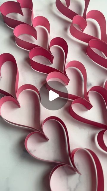 Valentine Craft Decorations, Valentine Craft, Staplers, Simple Crafts, Valentine Party, Enjoy The Process, Paper Chains, Valentine Projects, Heart Crafts