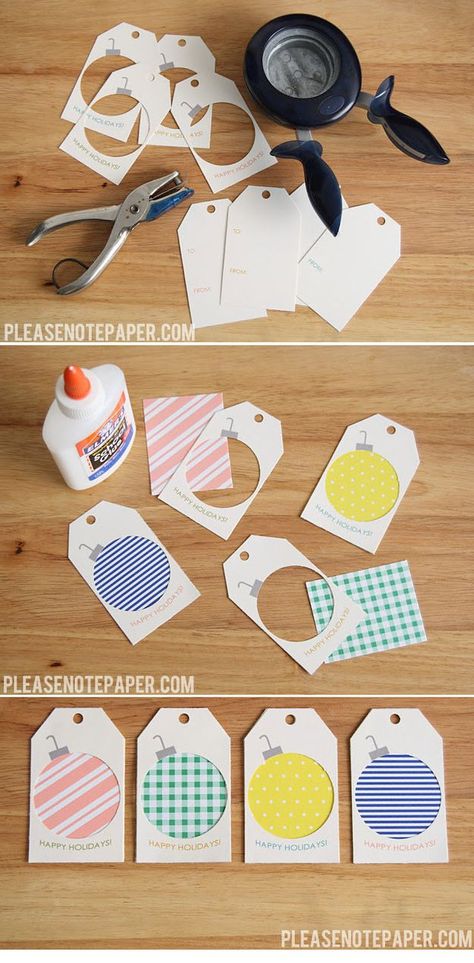 Scrap Paper Ornament Gift Tags! - These are so cute! I am going definitely going to do this for Christmas tags. What a brilliant idea and so simple! Ornament Gift Tags, Free Printable Gifts, Free Printable Gift Tags, 카드 디자인, Navidad Diy, Paper Ornaments, Wrapping Ideas, Gift Tags Printable, Noel Christmas