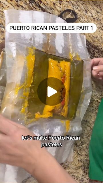 Authentic Pork Carnitas Recipe, Pasteles Puerto Rico Recipe, Aqua Fresca Recipes, Pasteles Recipe, Puerto Rican Pasteles, Pork Carnitas Recipe, Gooey Bars, Puerto Rican Cuisine, Latin Recipes