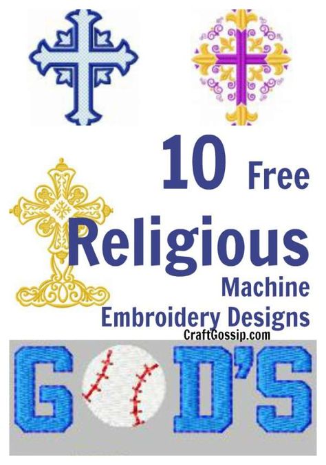 10 Free Religious Machine Embroidery Designs – Needle Work Cross Machine Embroidery Designs, Embroidery Projects Ideas, Machine Embroidery Gifts, Free Machine Embroidery Designs Patterns, Cross Embroidery Designs, Free Embroidery Patterns Machine, Religious Embroidery, Free Cross Stitch Designs, Christian Embroidery