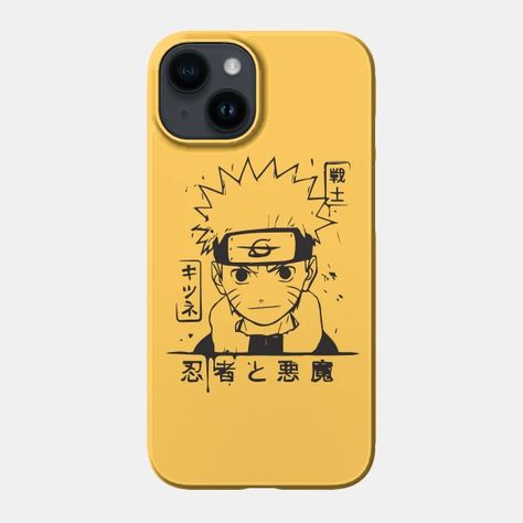 Naruto anime design - Naruto - Phone Case | TeePublic Anime Phone Case Design, Naruto Phone Cases, Naruto Mobile, Naruto Merchandise, Sketch Images, Back Cover Design, Pencil Sketch Images, Girly Phone Cases, Anime Design